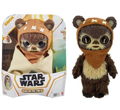 Imagem de Pelúcia Star Wars Ewok Amigos Galacticos Com Bolsa de Transporte - Wicket - Mattel - HGB99