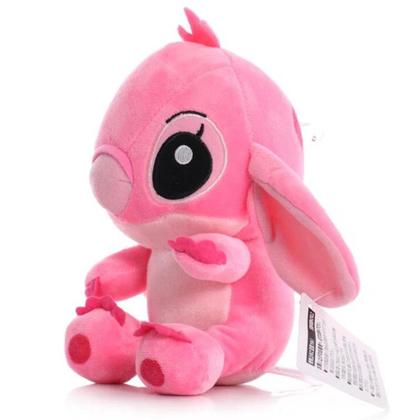 Imagem de Pelúcia Stitch Rosa Angel Boneco Filme Lilo E Stitch - 20cm