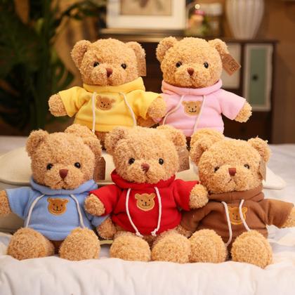 Imagem de Pelúcia Teddy Bear BSVOME 30cm com Capuz Rosa