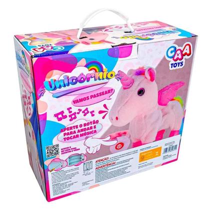 Imagem de Pelucia Unicornio C/ Som e Movimento -Caa Toys Sortido