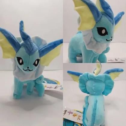 Imagem de Pelúcia Vaporeon Evolução Pokemon Eevee 20cm Boneco