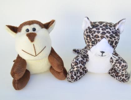 Imagem de Pelúcias bichinhos de safári floresta selva leão girafa elefante macaco onça zebra