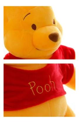 Imagem de Pelúcias Ursinho Pooh Fofinho Lindo E Macio Com 22cm