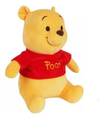 Imagem de Pelúcias Ursinho Pooh Fofinho Lindo E Macio Com 22cm