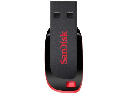 Imagem de Pen Drive 128GB SanDisk Cruzer Blade, USB 2.0, Preto - SDCZ50-128G-B35