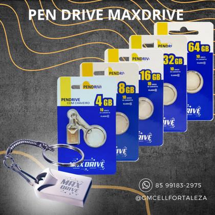 Imagem de Pen drive mini metal 32GB chaveiro maxdrive