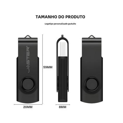 Imagem de Pen Drive USB 5 Peças (128GB, 64GB, 32GB, 16GB) com Chaveiro - Presente Criativo