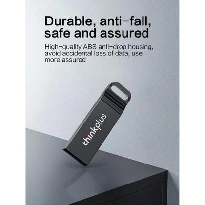 Imagem de Pen Drive USB Lenovo 64GB - Armazenamento Externo para Computadores e iPhones