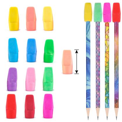 Imagem de Pencil Eraser Toppers Kolewo4ever, pacote com 500 cores pastel