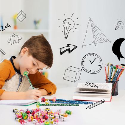 Imagem de Pencil Erasers Pencil Eraser Toppers 200 unidades de animais de desenho animado