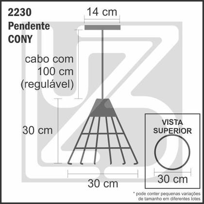 Imagem de Pendente aramado cony - cores