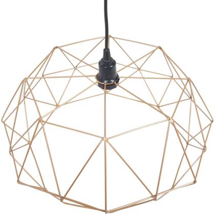 Imagem de Pendente Aramado Estádio Grande Cabo 2M Luminária Lustre Teto Moderno Retrô Vintage Cobre Rose Gold