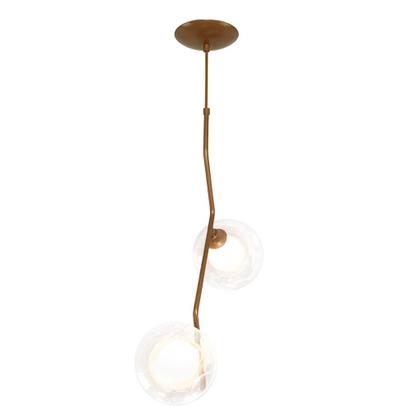 Imagem de Pendente Aro Duplo Angular Jabuticaba Cobre Harmony