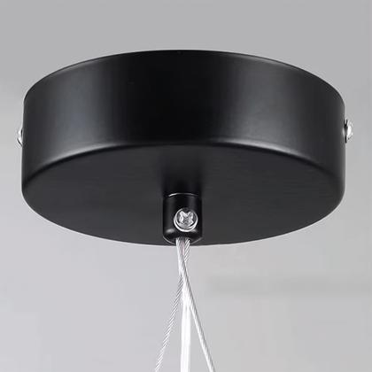 Imagem de Pendente Circular Minimalista, LED 19w, Teto, Preto, LexLight