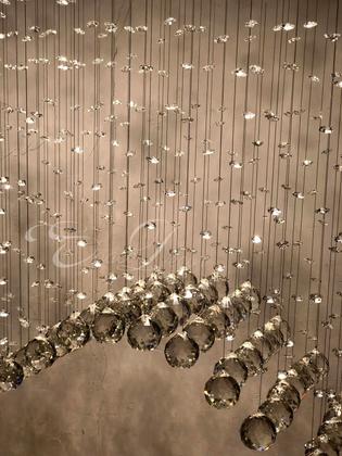 Imagem de Pendente De Cristal Para Sala De Jantar Com Lâmpadas