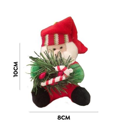 Imagem de Pendente De Papai Noel Com Guirlanda E Bengala De Natal