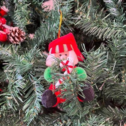 Imagem de Pendente De Papai Noel Com Guirlanda E Bengala De Natal
