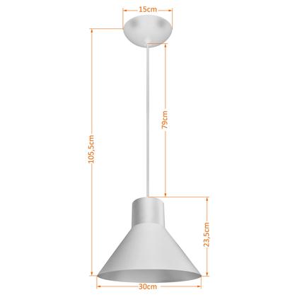 Imagem de Pendente Decor Luminária Véria Alumínio Branco/Cobre