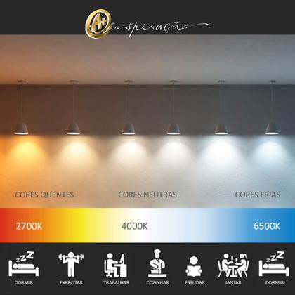 Imagem de Pendente Empire Redondo Bolhas LED 3000K/4000K/6500K 3W Bivolt