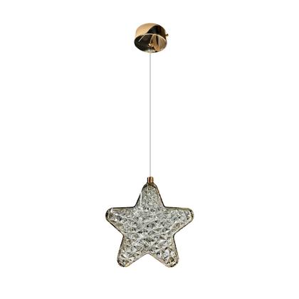Imagem de Pendente Estrela Inteira LED 3200K 10W Cabo 2M Dourado   XS001