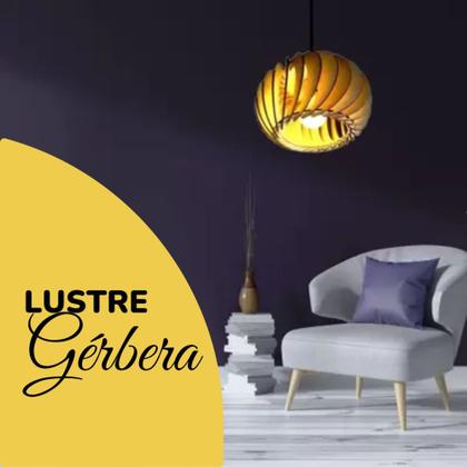 Imagem de Pendente Gérbera Em Mdf Cru C/ Fiação Completa P/ Decorações