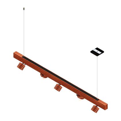 Imagem de Pendente Horizontal Madeira Maciça Carolina LED 35W 35000lm Bivolt