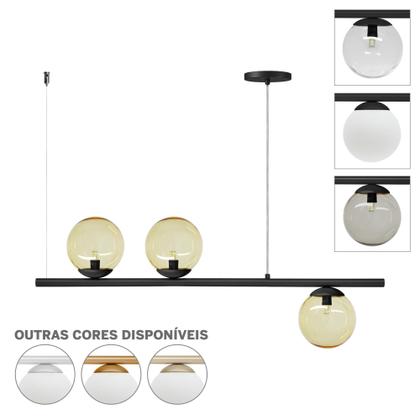 Imagem de Pendente Jabuticaba Luminalux Haven 3 Globos 15cm Dourado