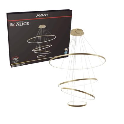 Imagem de Pendente Led Alice 4 100w 3 em 1 Dourado 3000K-6500K-Avant