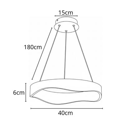 Imagem de Pendente Led Luminária Orgânico Altura Ajustável Madeira Teto Sala Cozinha Quarto Mesa Luz 3em1 Bivolt
