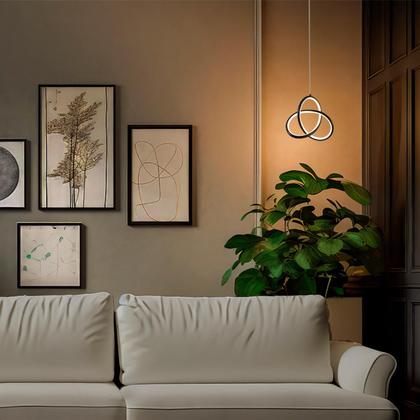Imagem de Pendente Led Moderno Taschibra Catar 15W Luz Quente 3000K Bivolt