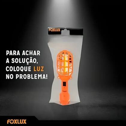 Imagem de Pendente Led Para Mecânico Laranja 3w Foxlux - Foxlux