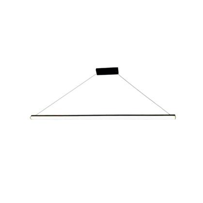 Imagem de Pendente Led Slim 1M Preto Mesa Escritório Bancada H. Office