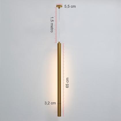 Imagem de Pendente LuminaLux Pisa Vertical Luz Indireta +Lâmpada New