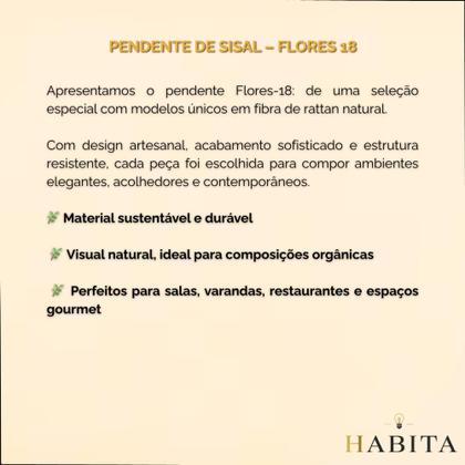 Imagem de Pendente Luminária Madeira Rustico Bambu Natural Orgânico