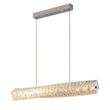 Imagem de Pendente Lustre Luminária Cristal Led Cabo Ajustável Sala Mesa Quarto Luz 3000K Bivolt