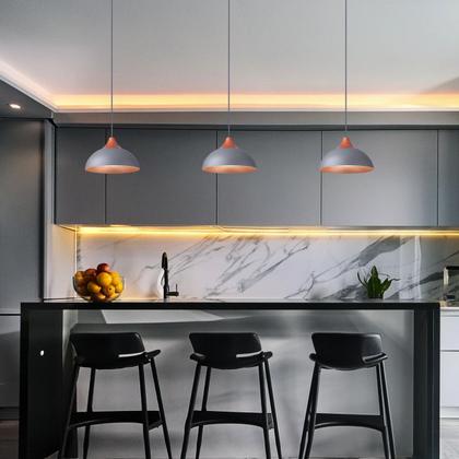 Imagem de Pendente Lustre Luminária Panama Cinza