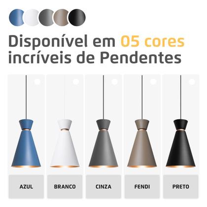 Imagem de Pendente Lustre Luminária Pequim Preto 30cm