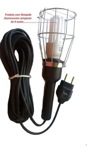 Imagem de Pendente Luz 12 Mts. Gaiola Arame 110/220 Volts