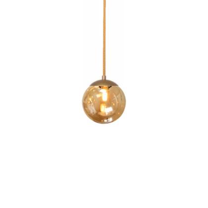 Imagem de Pendente Moderno Jabuticaba Dourado 1 Esfera Globo de Vidro
