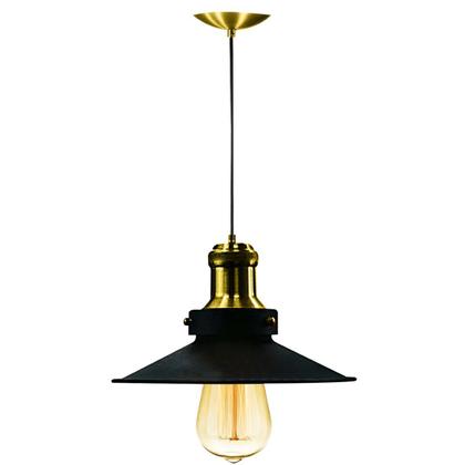 Imagem de Pendente Nordic Industrial 22 Cm Vintage Preto com Dourado