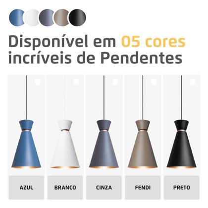 Imagem de Pendente Pequim Cinza 30 cm