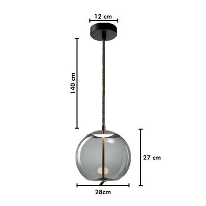 Imagem de Pendente Quartzo 5w Fume - GMH