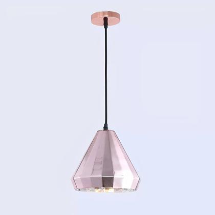 Imagem de Pendente Vidro Rose 22 x 20cm 2016 JLR Iluminação - JLR