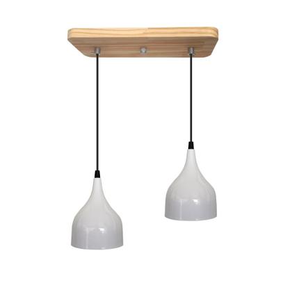 Pendente Vintage Suporte Madeira Pinus Cúpula Sino - Soquete E-27 ABF Luminárias Imagem de Pendente Vintage Suporte Madeira Pinus Cúpula Sino - Soquete E-27 ABF Luminárias
