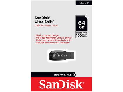 Imagem de Pendrive 64gb Usb 3.2 Ultra Shift Sdcz410-064g-g46 100mb/s Original