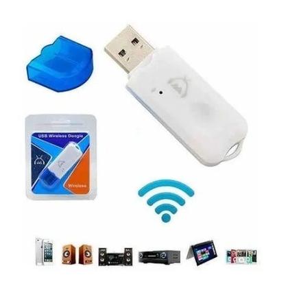 Imagem de Pendrive Adaptador Receptor Via Bluetooth 2.1 Áudio Edr Usb - Branco /AZ