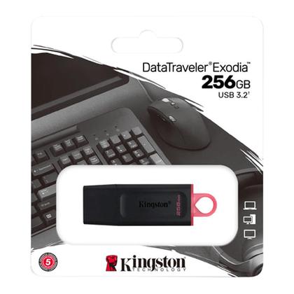 Imagem de Pendrive Kingston DTX/256 / 256GB / USB 3.2 - Preto
