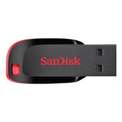 Imagem de Pendrive Sandisk Cruzer Blade 16gb 2.0 Preto E Vermelho