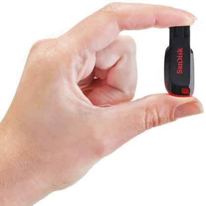 Imagem de Pendrive Sandisk Cruzer Blade - 32 Gb 2.0 Preto / Vermelho