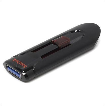 Imagem de Pendrive Sandisk Cruzer Glide 128gb 3.0 Preto E Vermelho Usb